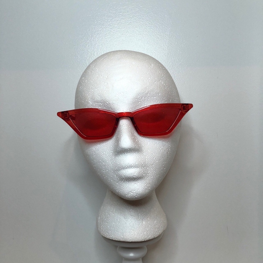 Red cat-eye sunglasses